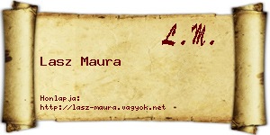 Lasz Maura névjegykártya